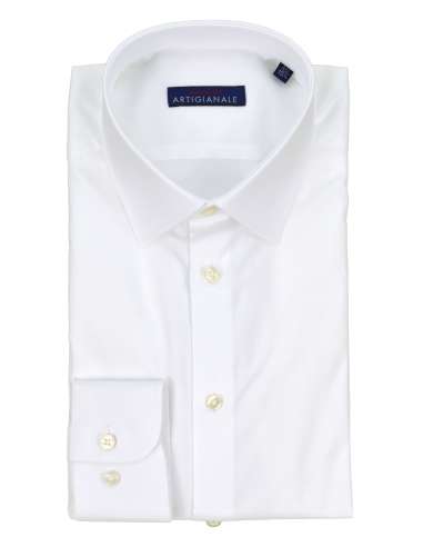 PALAZZINA uomo camicia classica twill bianco 002 001 2F