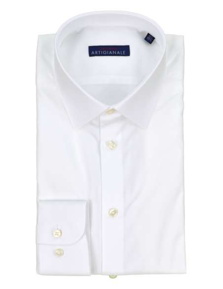 PALAZZINA uomo camicia classica twill bianco 002 001 2F