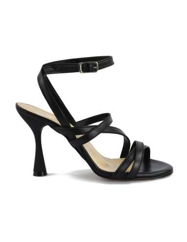 LE PEPITE donna scarpa sandalo in pelle nero AL7518 NAPPA NERO