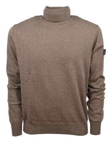 PEUTEREY man GORRAN 07 766MG brown wool blend turtleneck sweater