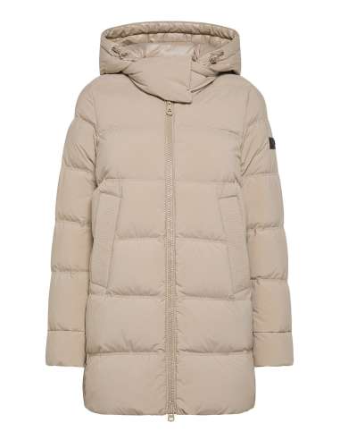 PEUTEREY woman UNIX ML BMAT 852SM beige quilted parka down jacket