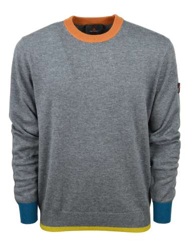 PEUTEREY man NEW MARLON 777MG gray tricot crew neck sweater