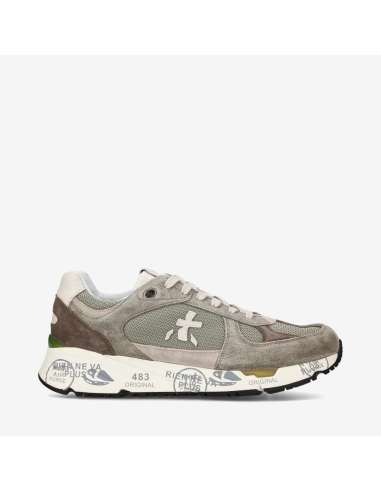 PREMIATA Sneakers uomo MASE 6627 in camoscio e tessuto tecnico beige