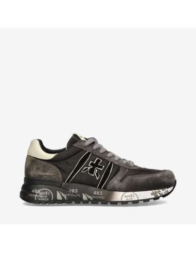 PREMIATA Sneakers uomo LANDER 4951 in camoscio e nylon marrone