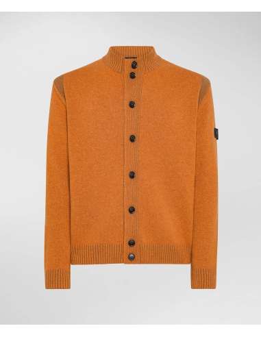 PEUTEREY Cardigan Uomo GOMEZ 033VY Maglia con effetto Vanisè Zucchero d'Acero