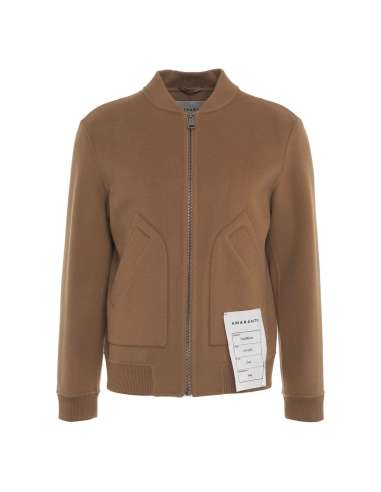 AMARANTO Giacca bomber uomo B6S0006 CAMEL in lana cammello