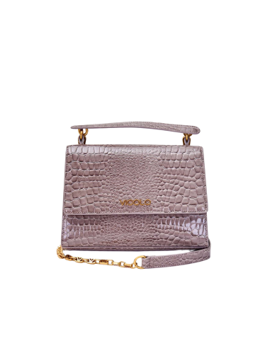 VICOLO borsa donna AS0026 GRIGIO a tracolla in ecopelle Portobello grigio