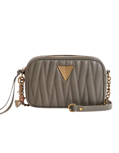 VICOLO borsa donna AS0043 GRIGIO a tracolla in pelle trapuntata Soho grigio