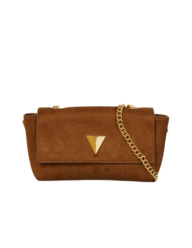 VICOLO Borsa donna VB0002 CUOIO effetto suede col.cuoio