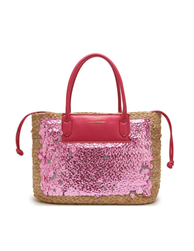 LA CARRIE woman fuchsia sequins top handles bag 121M-BM-980-RAE FUX