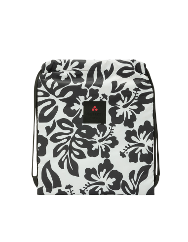 PEUTEREY PLURALS unisex white & black flower backpack HALEIWA PRINT 730