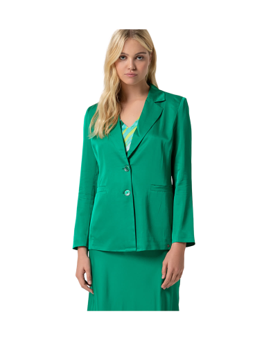 SURKANA Giacca donna 525LITE328 66 blazer doppiopetto satinato verde