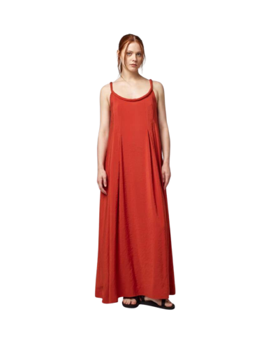 ALPHA STUDIOS Abito donna AD-2453O 2011 lungo fluido con spalline corallo