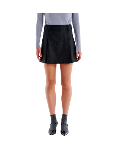 VICOLO Mini gonna donna TS1415 GRIGIO principe di galles grigio