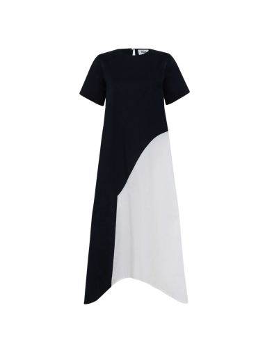 ALPHA STUDIO donna abito fantasia bicolor blu e bianco AD-6461O 2176