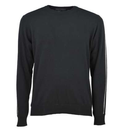 DANIELE ALESSANDRINI D.A. uomo pullover paricollo nero FM901633705 1