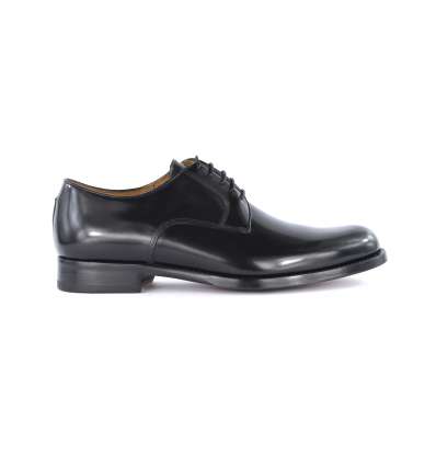 J.J. ITALIAN LUXURY ARTCRAFT uomo scarpa derby pelle nero 855 CORDOVAN