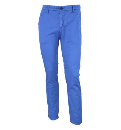 PEUTEREY uomo pantalone chino tasca america blu indaco FREE OLD 05 149