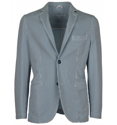 CIRCOLO 1901 uomo giacca blazer jersey blu righe CN830