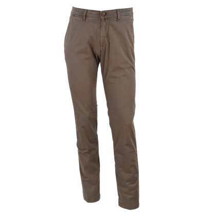 BRIGLIA 1949 uomo pantalone chino marrone slim BG08 38506 546