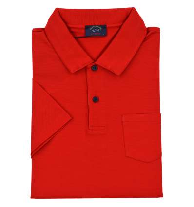 PAUL & SHARK uomo maglia polo rosso con taschino E19P1201 577