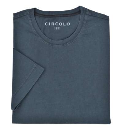 CIRCOLO 1901 uomo maglia T-shirt nero in tessuto jersey CN2273 011F